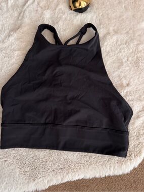 lululemon athletica Black High-Neck Sports Bra Tank
